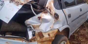 Bebê estava em carro que capotou a caminho do hospital na MS-276