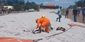 Idosa é soterrada por carga de algodão na MS-306