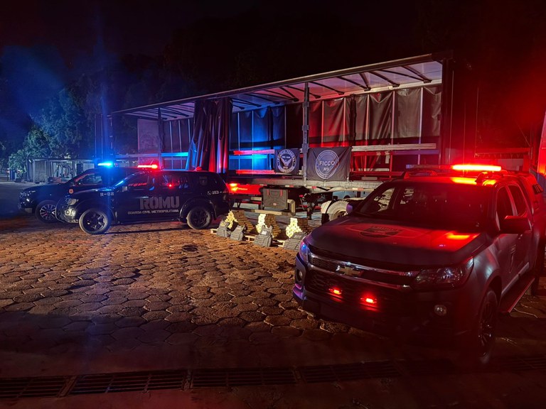 Caminhão com fundo falso é flagrado transportando cocaína na BR-060