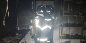 Incêndio atinge loja de motocicletas em Corumbá