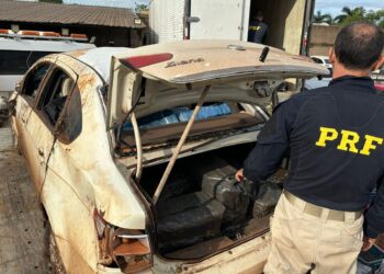 Dois homens são presos em Campo Grande com 1,3 tonelada de maconha após colisões de veículos Dois homens são presos em Campo Grande com 1,3 tonelada de maconha após colisões de veículos