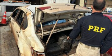 Dois homens são presos em Campo Grande com 1,3 tonelada de maconha após colisões de veículos