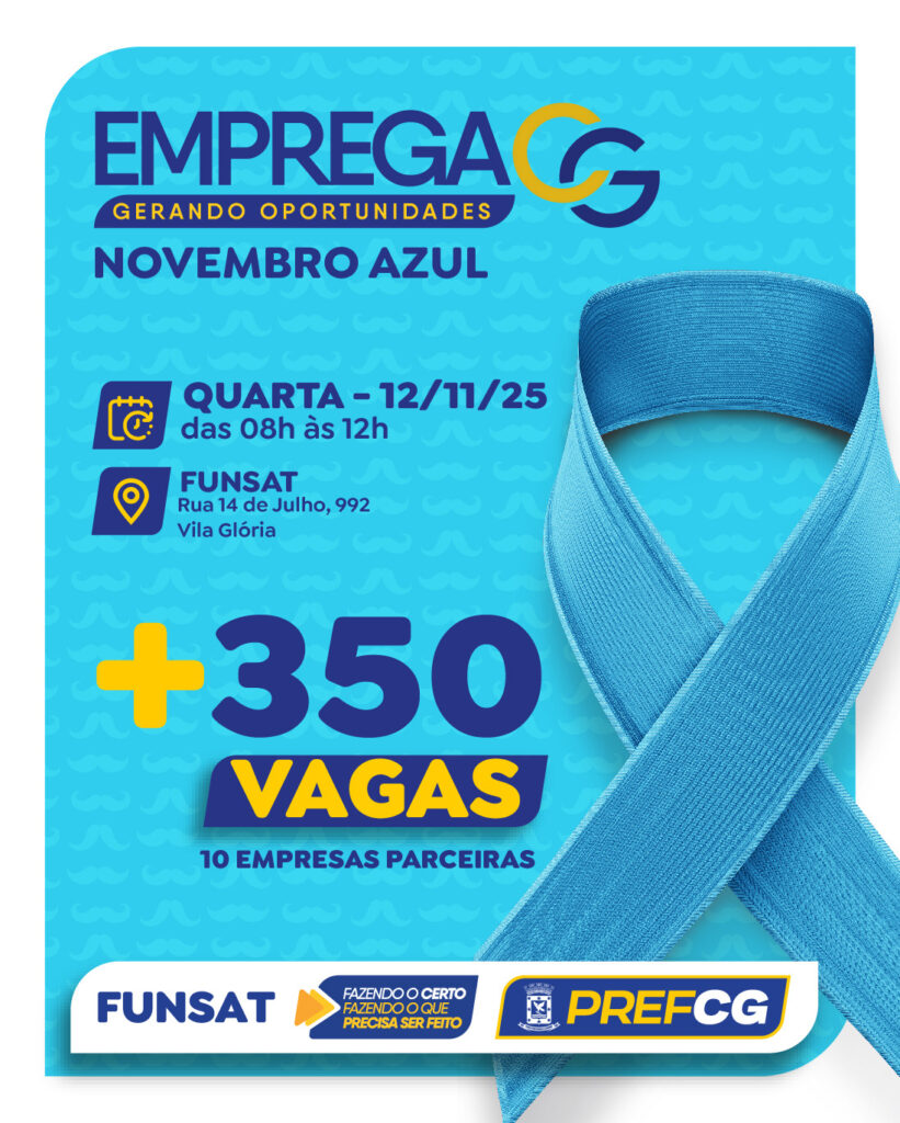 Funsat realiza evento do Novembro Azul com oportunidades em 182 empresas Funsat realiza evento do Novembro Azul com oportunidades em 182 empresas