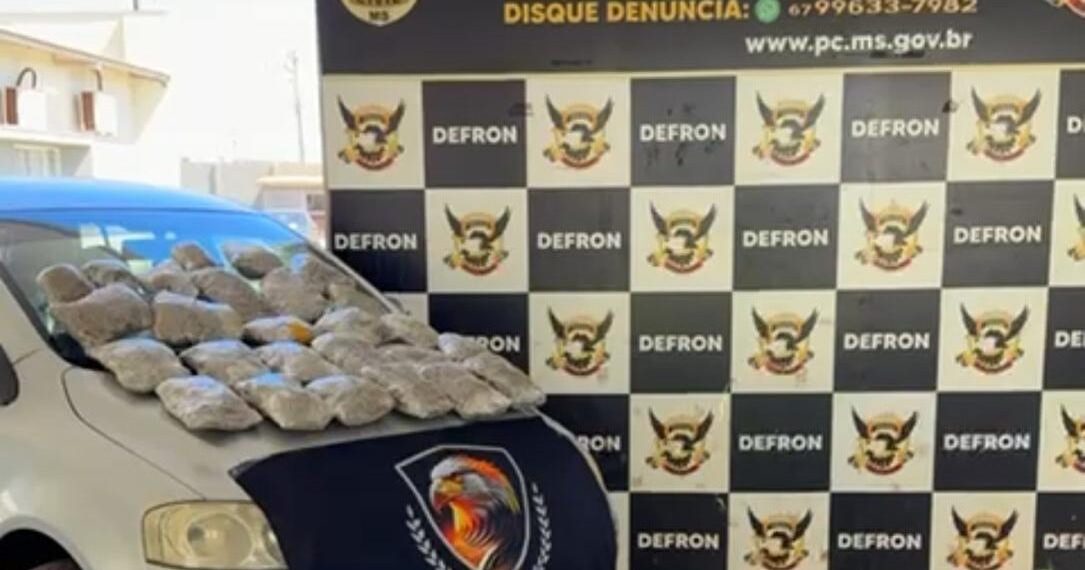 Homem é preso em Dourados com mais de 12 kg de skunk