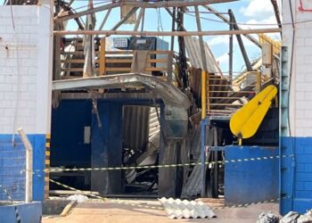 Desabamento em indústria de Dourados deixa um morto e três feridos