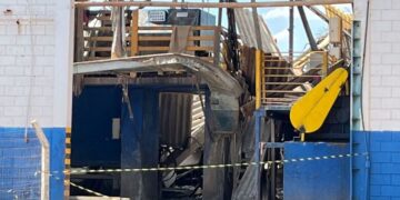 Desabamento em indústria de Dourados deixa um morto e três feridos