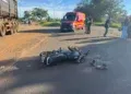 Acidente entre motos deixa homem gravemente ferido em Nova Andradina
