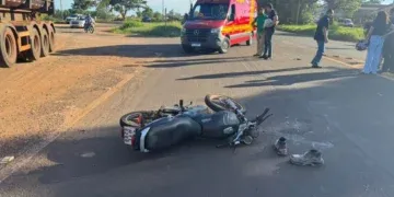 Acidente entre motos deixa homem gravemente ferido em Nova Andradina