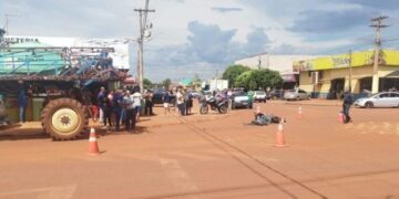 Acidente entre moto e máquina agrícola mata homem em distrito de Ponta Porã