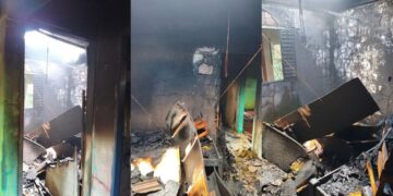 Incêndio atinge casa de idosa após vela provocar fogo em São Gabriel do Oeste