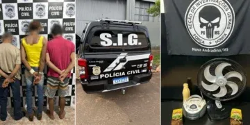 Trio é detido após furto em unidade de saúde e parte dos equipamentos é recuperada