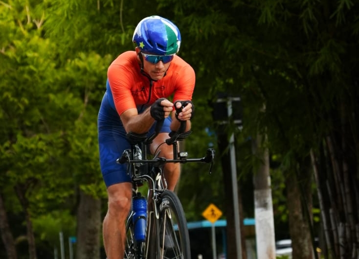 Único atleta de MS, policial militar encara triathlon extremo Fodaxman em SC