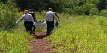 Pneus e madeira foram usados para queimar corpo encontrado
