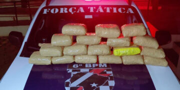 PM apreende quase 10 kg de maconha em ônibus na rodoviária de Corumbá