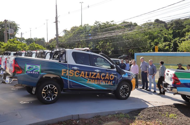 Imasul recebe novos veículos e máquinas para reforçar atendimento ambiental