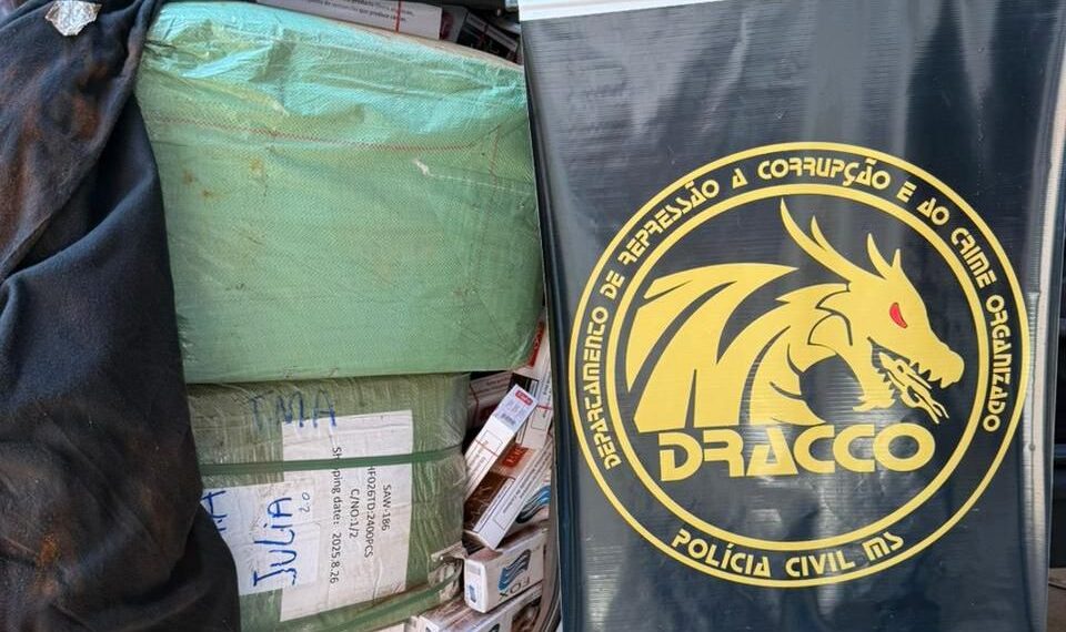 DRACCO apreende carga de produtos contrabandeados e detém dois suspeitos na saída para Sidrolândia