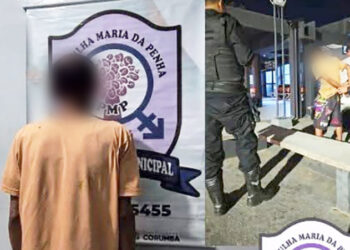 Homem é preso após ameaçar esposa com canivete em Corumbá Homem é preso após ameaçar esposa com canivete em Corumbá