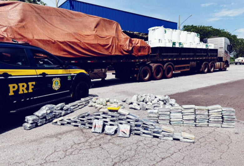 Polícia Rodoviária Federal apreende carga de drogas em caminhão na BR-262