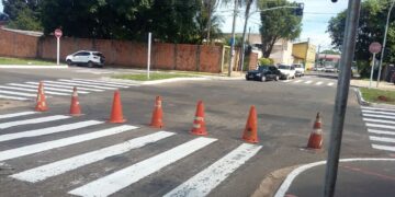 Agetran realiza interdição na rotatória da Rachid Neder com a Arthur Jorge