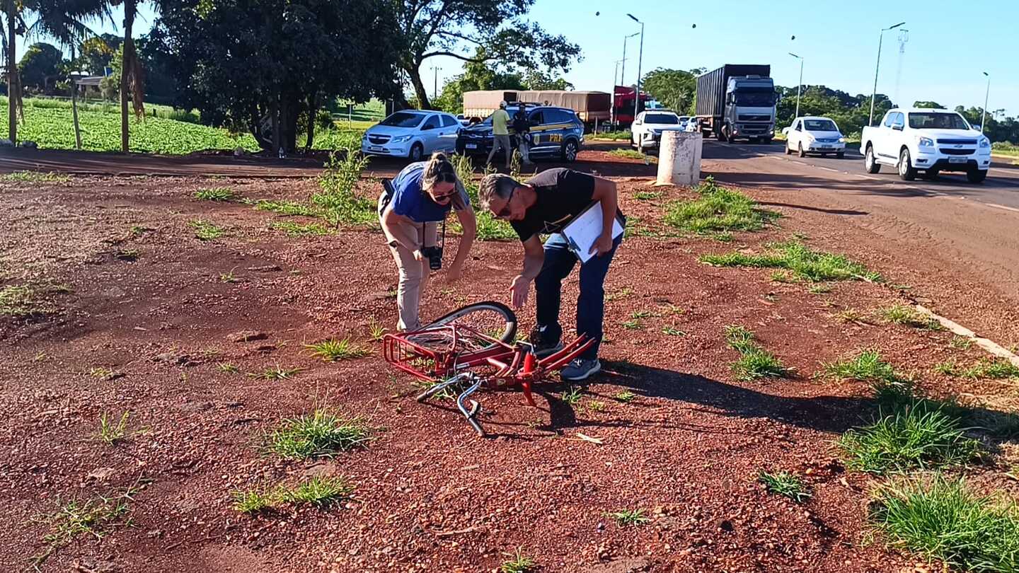 Adolescente morre ao tentar atravessar BR-376 de bicicleta