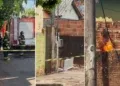 Curto-circuito provoca incêndio em rede elétrica e mobiliza equipes de emergência
