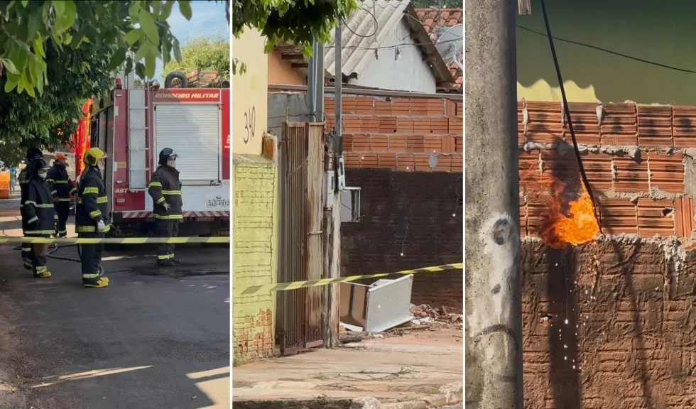 Curto-circuito provoca incêndio em rede elétrica e mobiliza equipes de emergência