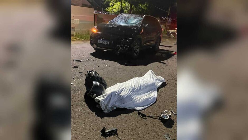 Motociclista morre após ser atingido por carro em Campo Grande