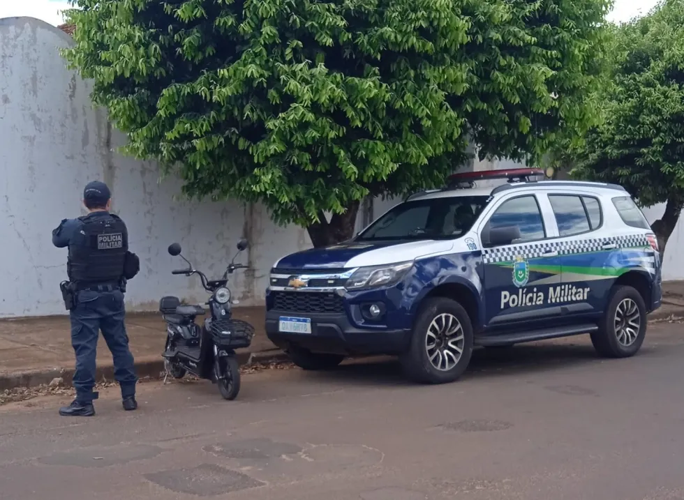 PM recupera veículo elétrico furtado minutos após crime
