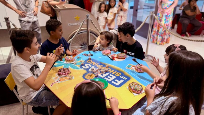 Férias com diversão e campanha solidária no Shopping