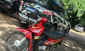 Moto furtada no Paraguai é recuperada e suspeito é detido em Ponta Porã