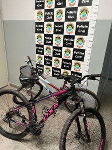 Bicicletas furtadas são recuperadas e suspeitos identificados