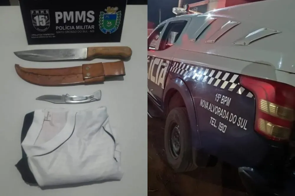 Suspeito armado tenta atacar vítima, mas é impedido por amiga