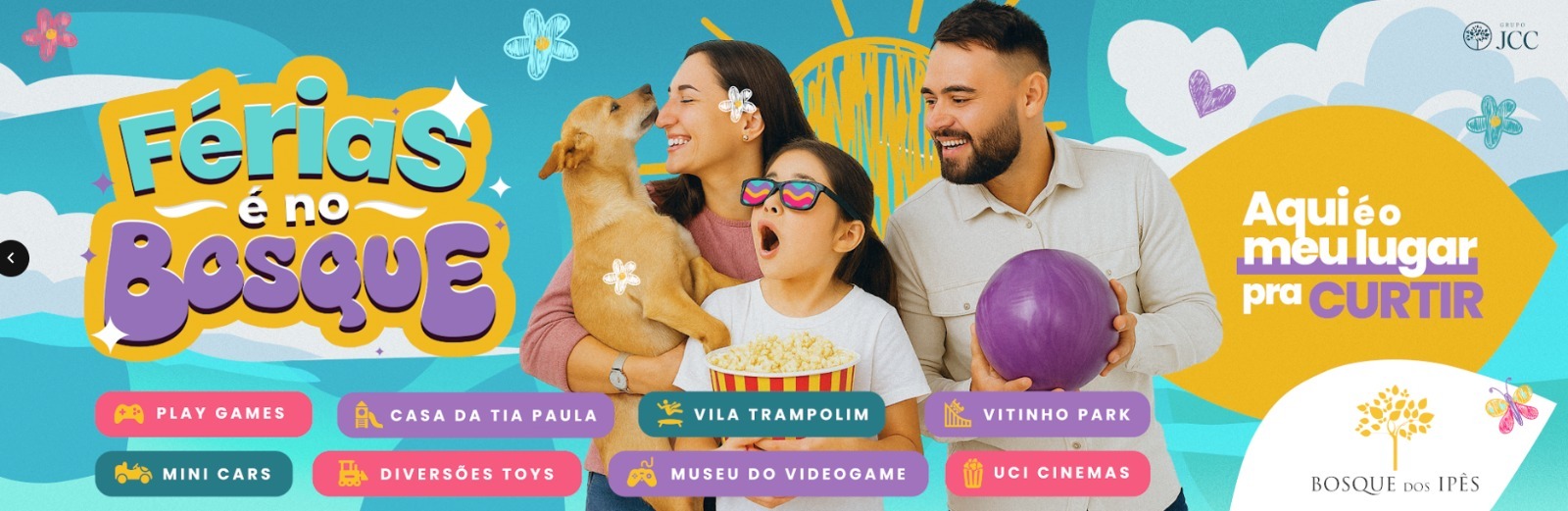 Shopping Bosque dos Ipês oferece programação de férias para toda a família