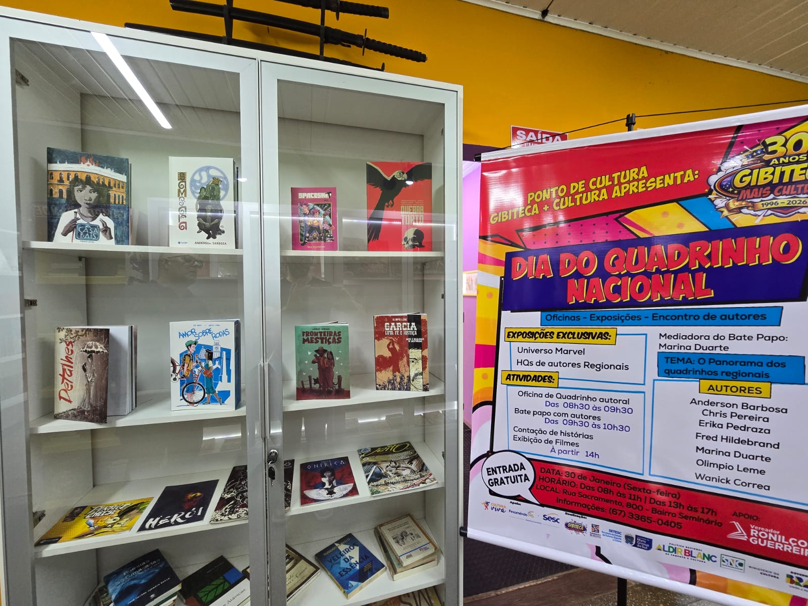 Gibiteca promove programação especial no Dia do Quadrinho Nacional em Campo Grande