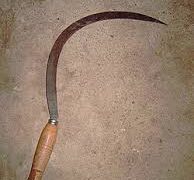 Marido agride mulher com foice e acaba preso