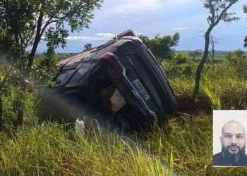 Motorista morre em capotamento na MS-040 e polícia encontra drogas no veículo