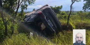 Motorista morre em capotamento na MS-040 e polícia encontra drogas no veículo