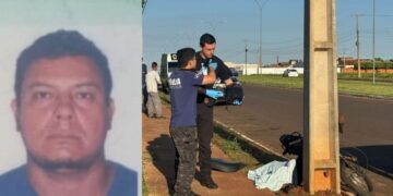 Motociclista perde o controle, atinge poste e morre
