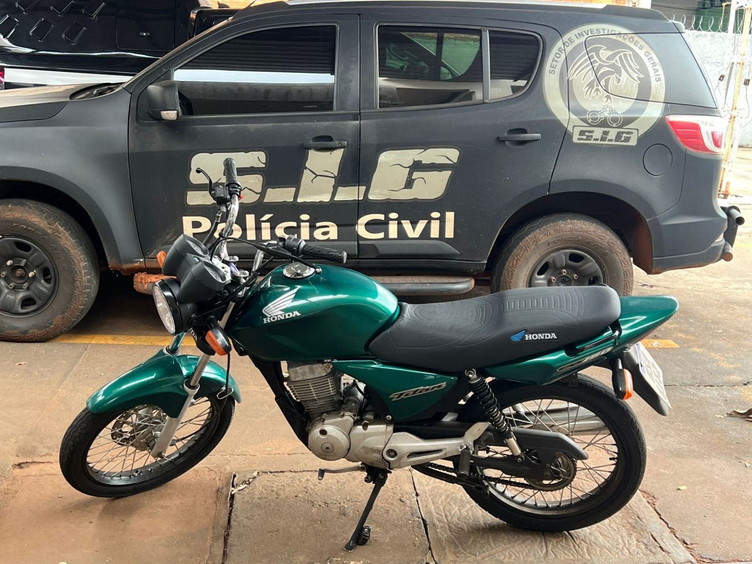 Jovem é preso em flagrante por furto de motocicleta
