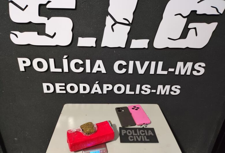 Polícia prende suspeito de tráfico e apreende maconha durante operação