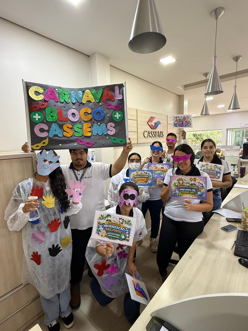 Hospital Cassems de Nova Andradina transforma Carnaval em conscientização sobre segurança e humanização