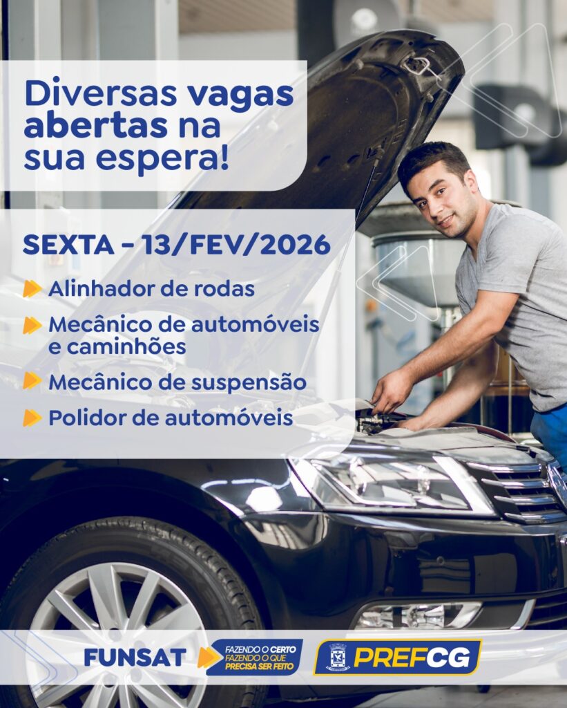 Funsat oferta 1.237 vagas hoje Funsat oferta 1.237 vagas hoje