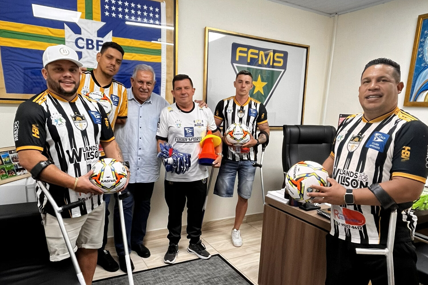FFMS firma parceria com clube de futebol para amputados e fortalece inclusão no esporte