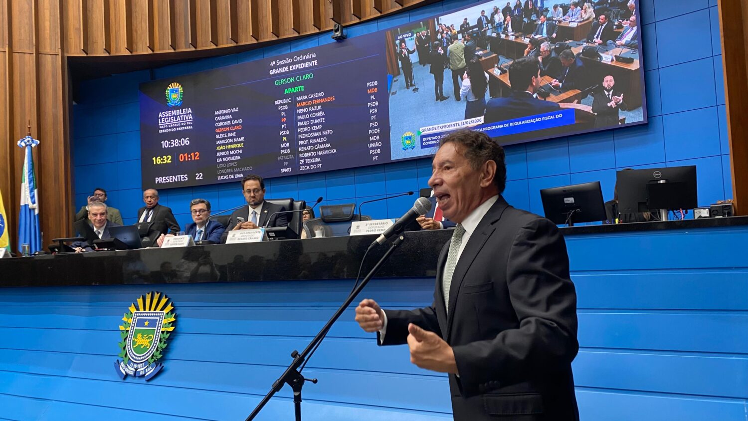 Gerson Claro solicita motocicletas para o 13º Batalhão da PM em Paranaíba