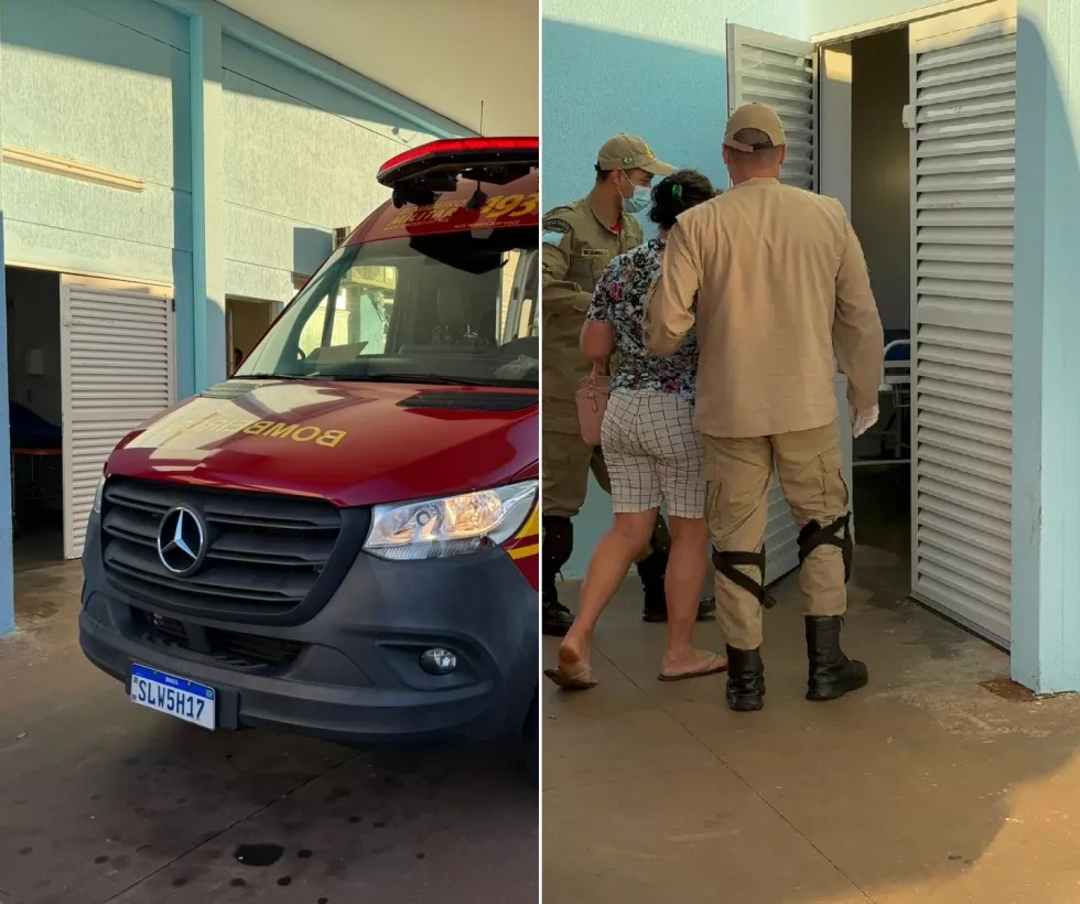 Ciclista fica ferida após ser atingida por caminhão