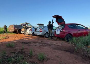 Comboio com R$ 365 mil em cigarros e celulares contrabandeados é apreendido na MS-164