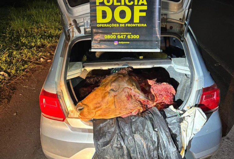 Prisões na Fronteira: Trio é detido com arma e carne furtada avaliada em R$ 45 mil