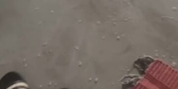 Quarta de Cinzas tem chuva de granizo em Campo Grande