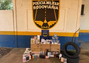 Contrabando de medicamentos e pneus é apreendido na MS-164