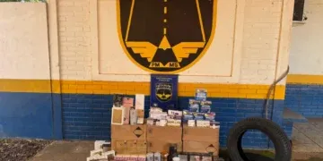 Contrabando de medicamentos e pneus é apreendido na MS-164